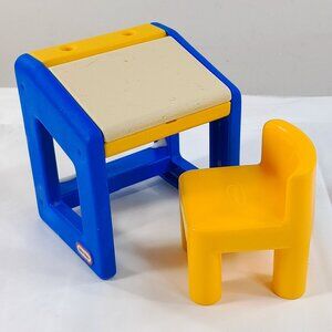 Blue and Yellow Kids Desk and Chair Toy - Brand Unknown